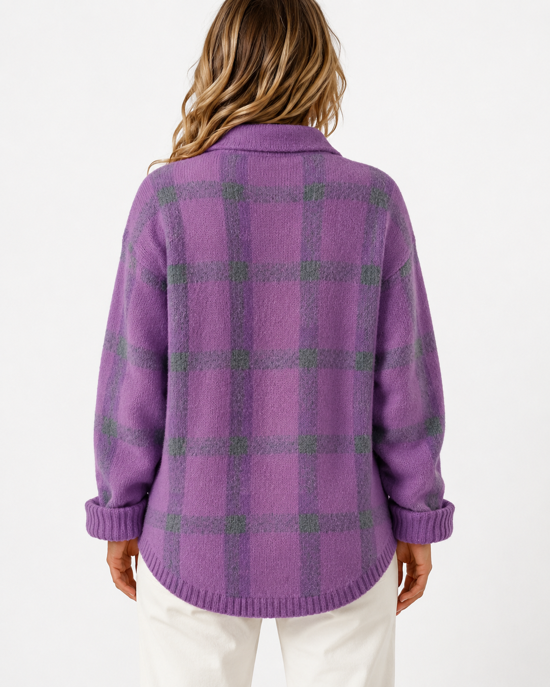 Women's Longline Button-Front Cardigan