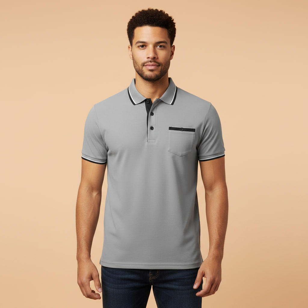 Elegant Long Sleeve Polo | Men's Casual Shirt