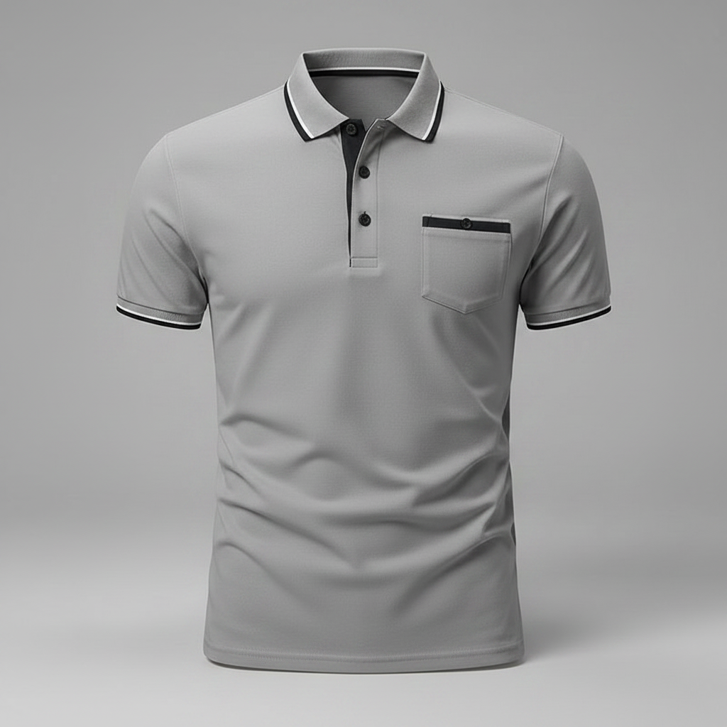 Elegant Long Sleeve Polo | Men's Casual Shirt