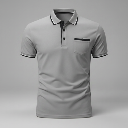 Elegant Long Sleeve Polo | Men's Casual Shirt
