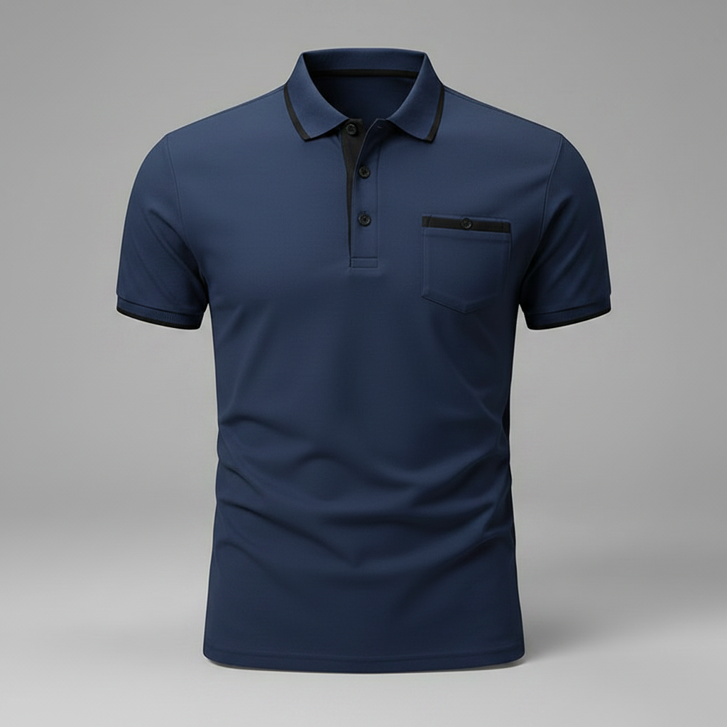 Elegant Long Sleeve Polo | Men's Casual Shirt