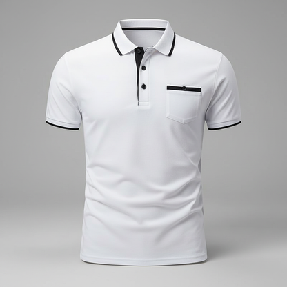 Elegant Long Sleeve Polo | Men's Casual Shirt