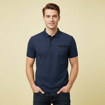 Elegant Long Sleeve Polo | Men's Casual Shirt
