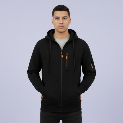Men's Utility Hoodie | Zip-Up Sweatshirt with Pockets