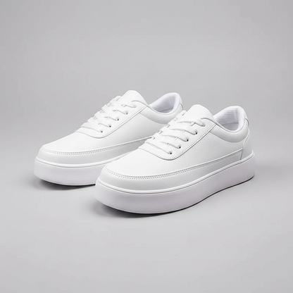 Men's White Platform Sneakers | Casual Footwear
