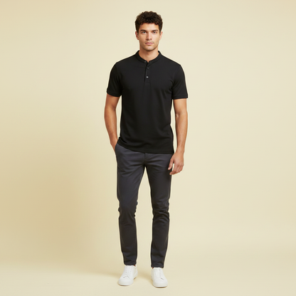 Men's Casual Polo Shirt | Elegant Style Cotton Blend
