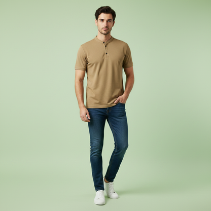 Men's Casual Polo Shirt | Elegant Style Cotton Blend
