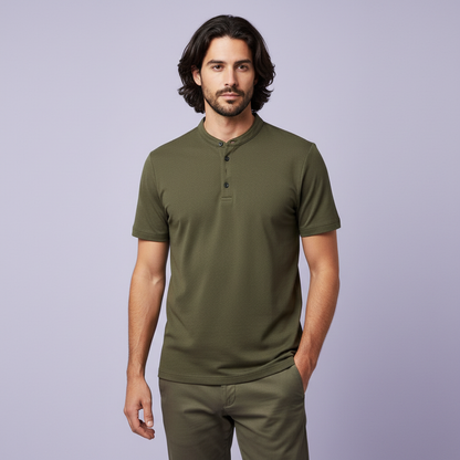 Men's Casual Polo Shirt | Elegant Style Cotton Blend