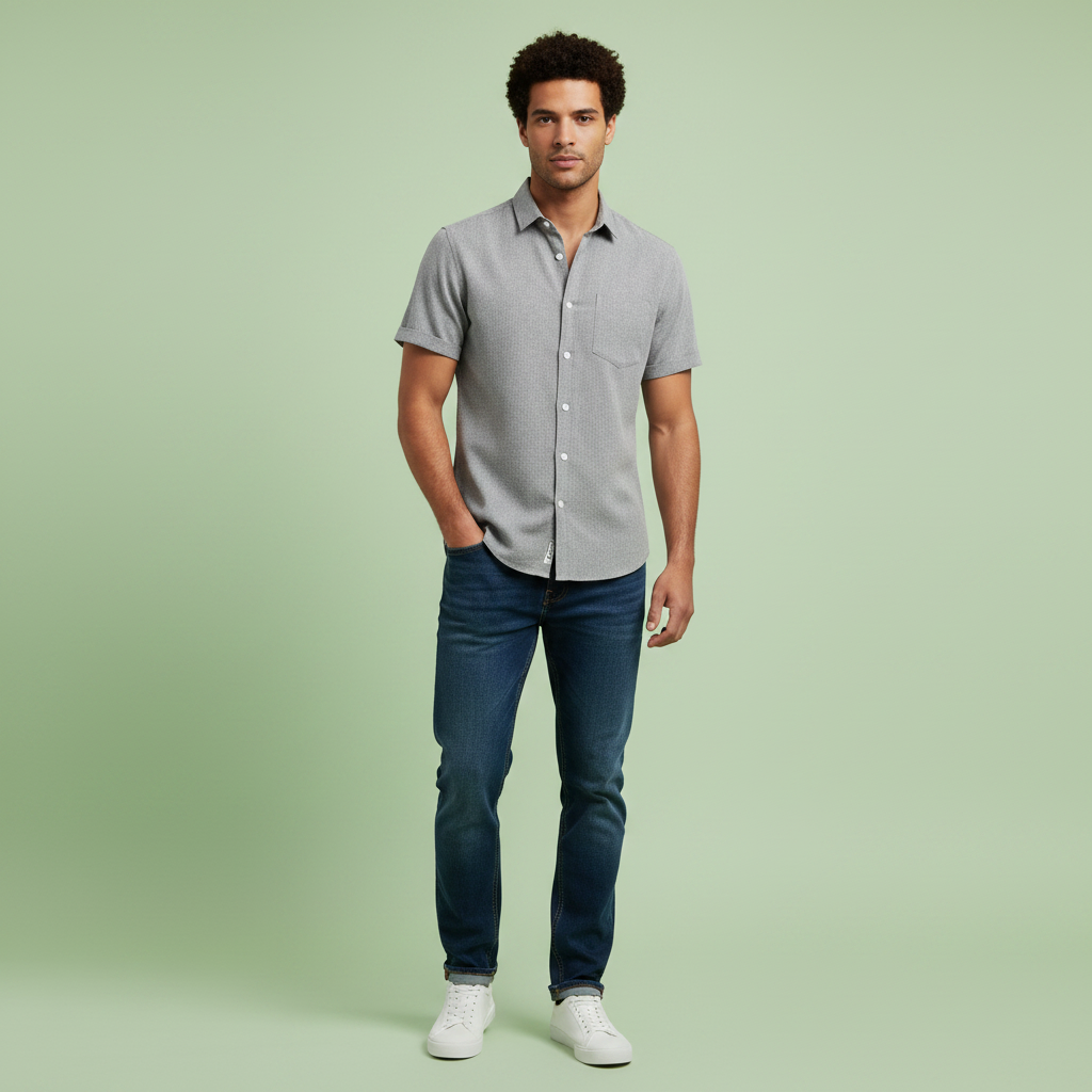 Men's Casual Summer Shirt | Comfortable Loose-Fit T-Shirt