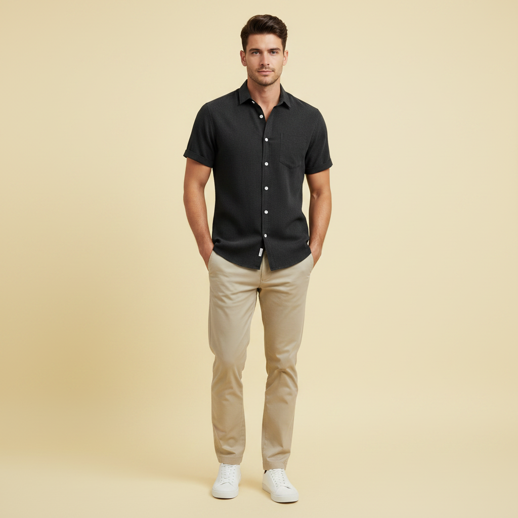Men's Casual Summer Shirt | Comfortable Loose-Fit T-Shirt