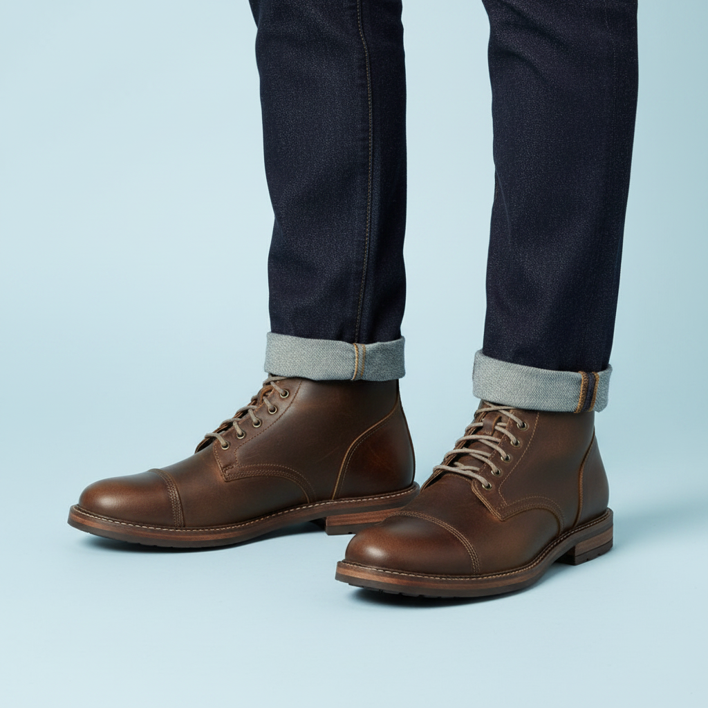 Men's Lace-Up Work Boots | Durable Ankle Design