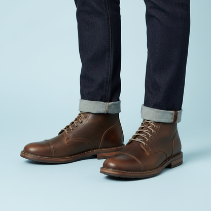 Men's Lace-Up Work Boots | Durable Ankle Design