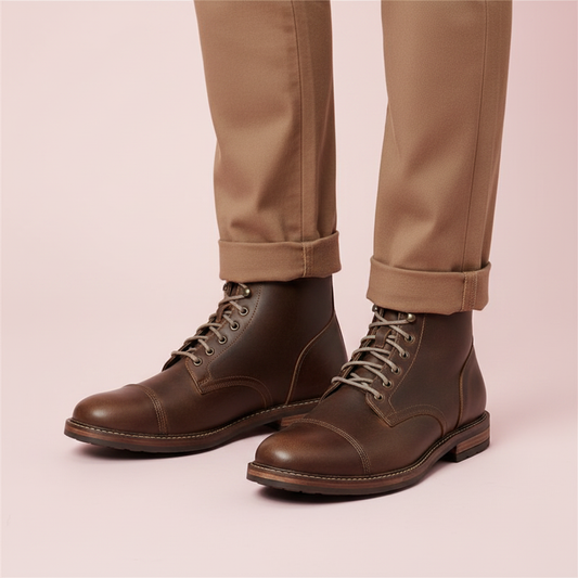 Men's Lace-Up Work Boots | Durable Ankle Design