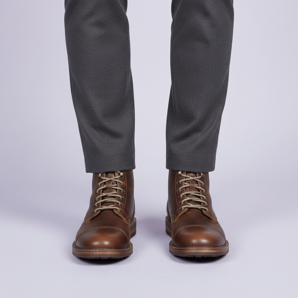Men's Lace-Up Work Boots | Durable Ankle Design