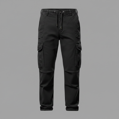 Men's Tactical Cargo Pants | Black Cargo Trousers for Outdoor Use