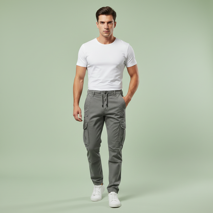 Men's Tactical Cargo Pants | Black Cargo Trousers for Outdoor Use