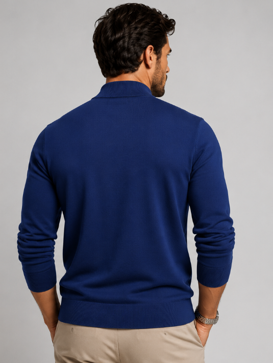 Men's Casual Everyday Knit Sweater with Contemporary Design