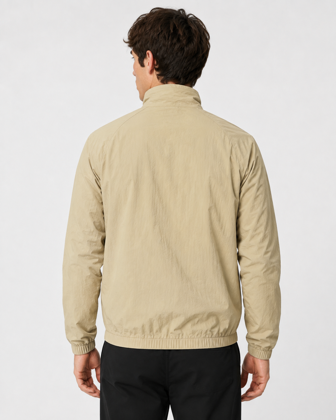 Men's Lightweight Windbreaker Jacket with Zip Front