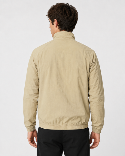 Men's Lightweight Windbreaker Jacket with Zip Front