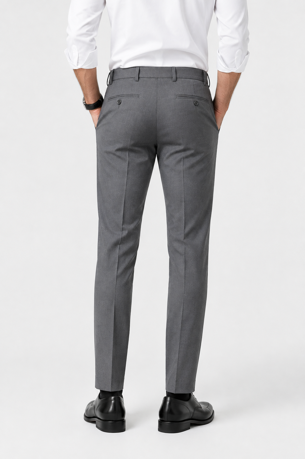 Men's Slim Fit Stretch Dress Trousers