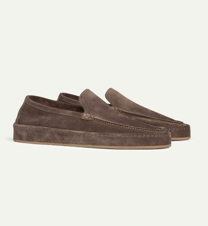 Men's Slip-On Loafers with Cushioned Insole – Brown