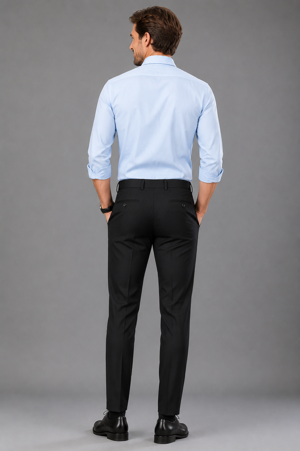 Men's Tailored Formal Trousers – Classic Fit