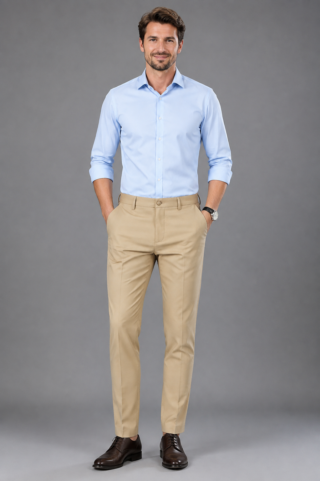 Men's Tailored Formal Trousers – Classic Fit