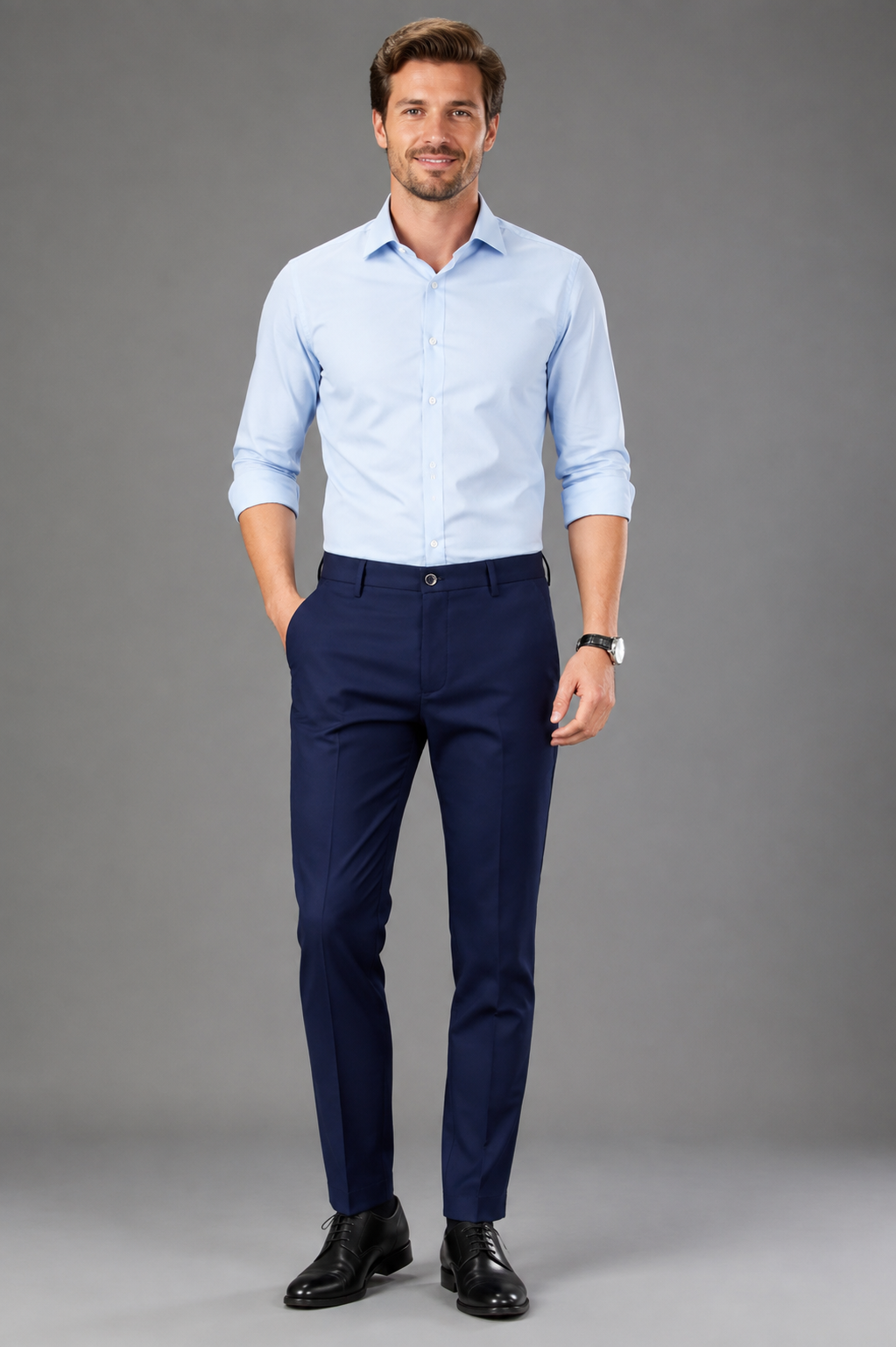 Men's Tailored Formal Trousers – Classic Fit