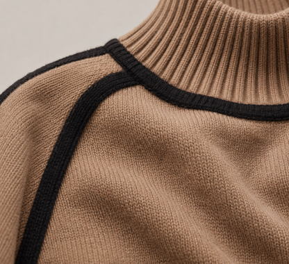 Women's Relaxed Cashmere-Blend Turtleneck Sweater