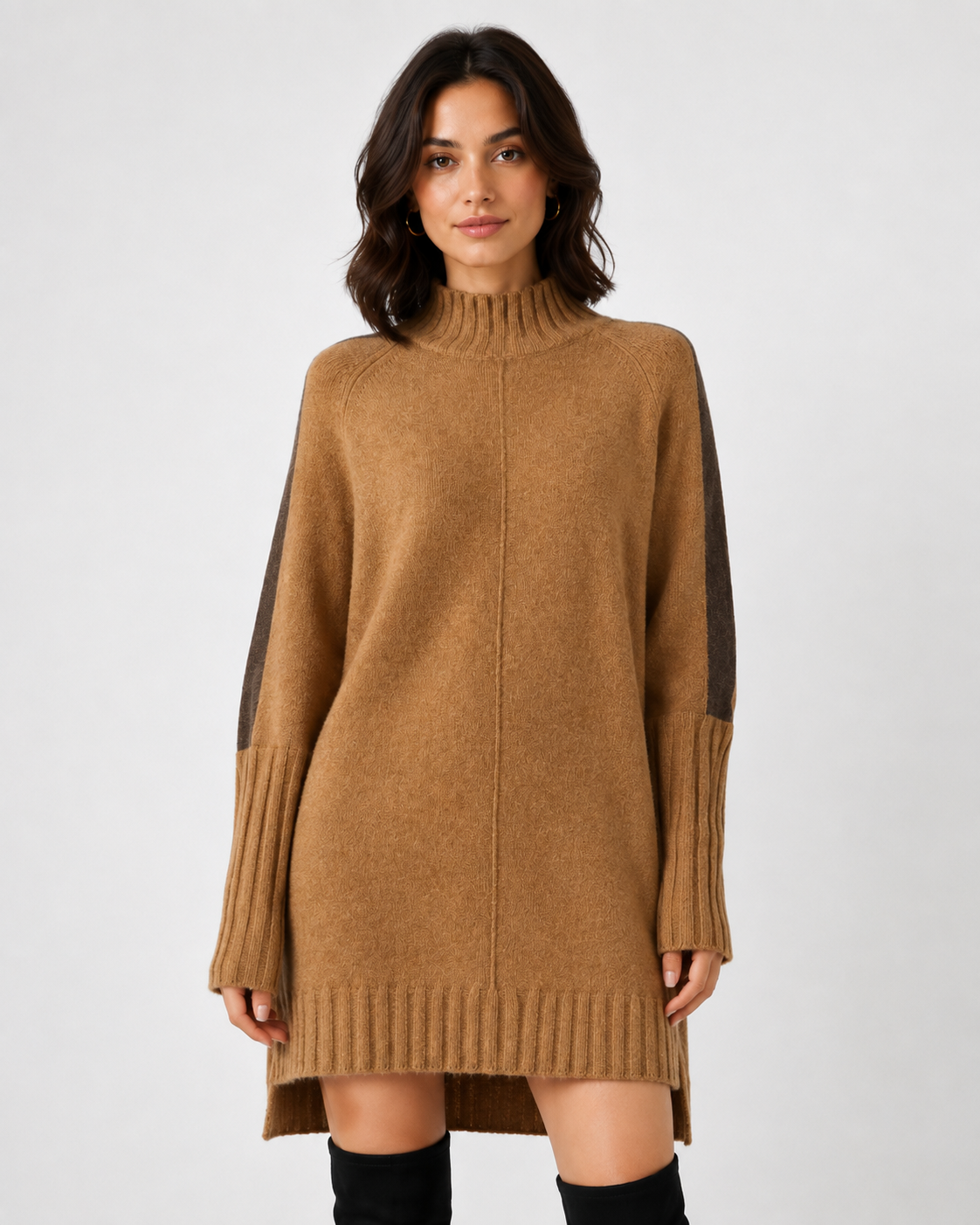 Women's Cashmere-Blend Striped Sweater Dress