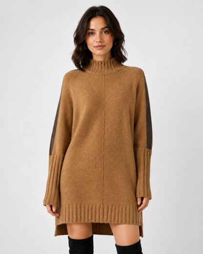 Women's Cashmere-Blend Striped Sweater Dress