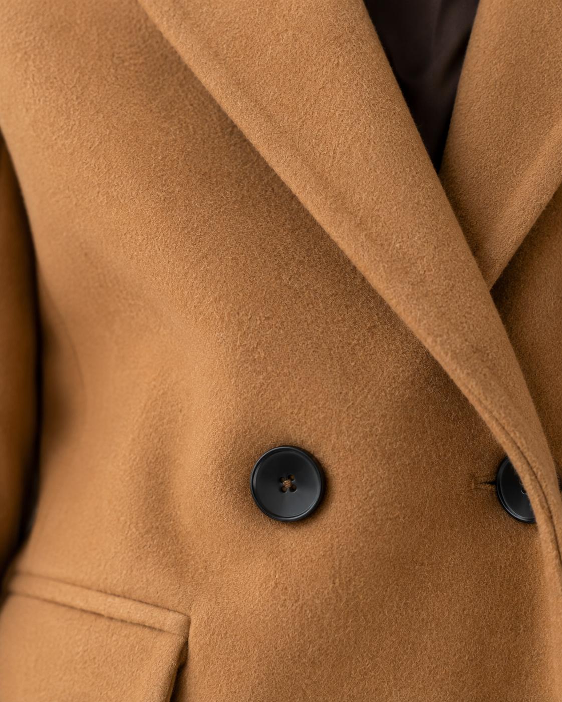 Women's Fitted Double-Breasted Trench Coat Tailored Fit