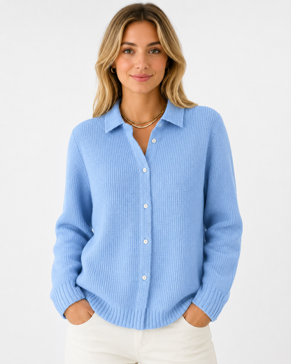 Women's Cardigan Knit Longline Button-Front