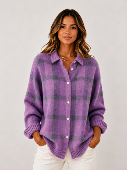 Women's Longline Button-Front Cardigan