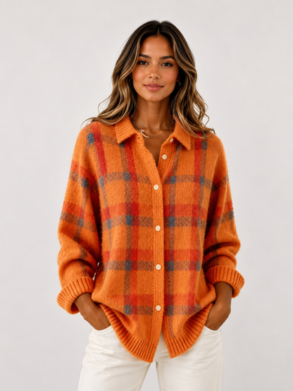 Women's Longline Button-Front Cardigan