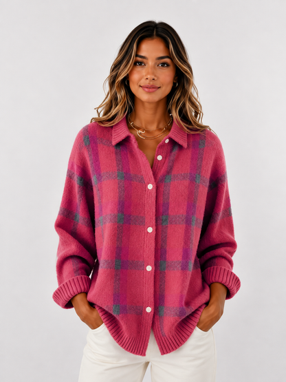 Women's Longline Button-Front Cardigan