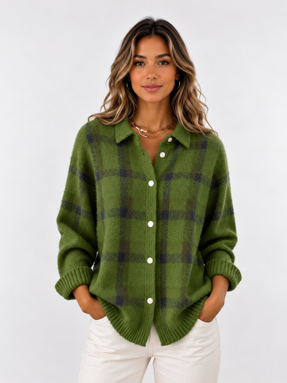 Women's Longline Button-Front Cardigan