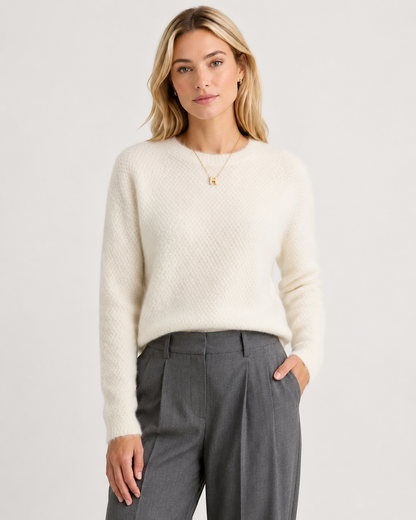 Women's Merino Wool Relaxed-Fit Knit Sweater