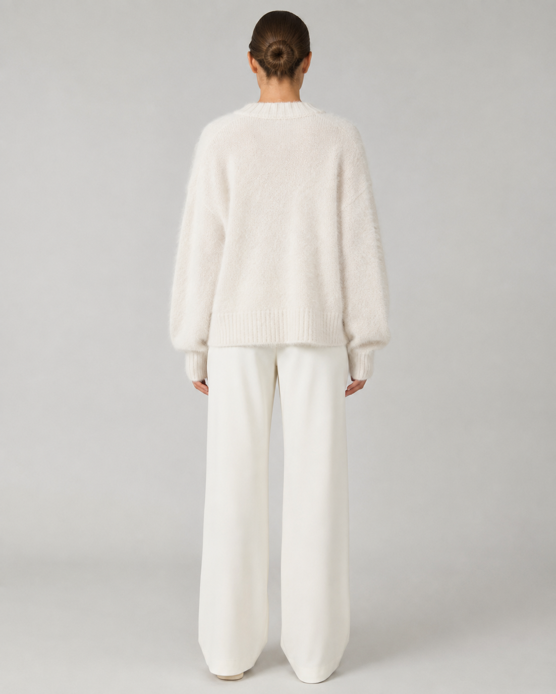 Women's Open-Front Cardigan with V-Neckline