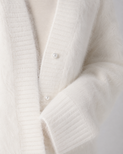 Women's Open-Front Cardigan with V-Neckline