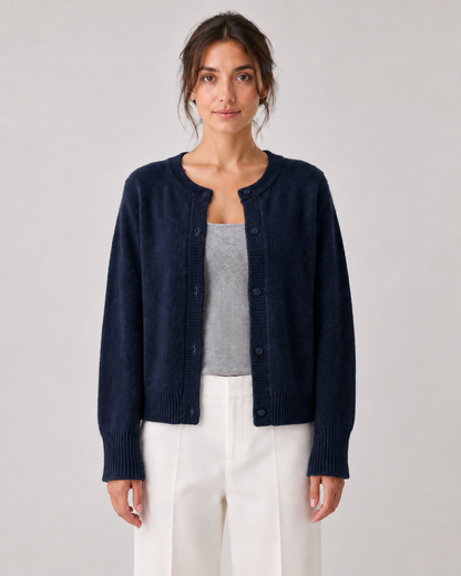 Women's Soft Knit Button-Front Cardigan