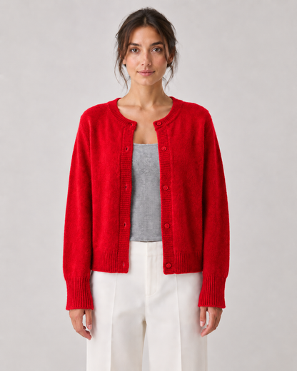 Women's Soft Knit Button-Front Cardigan