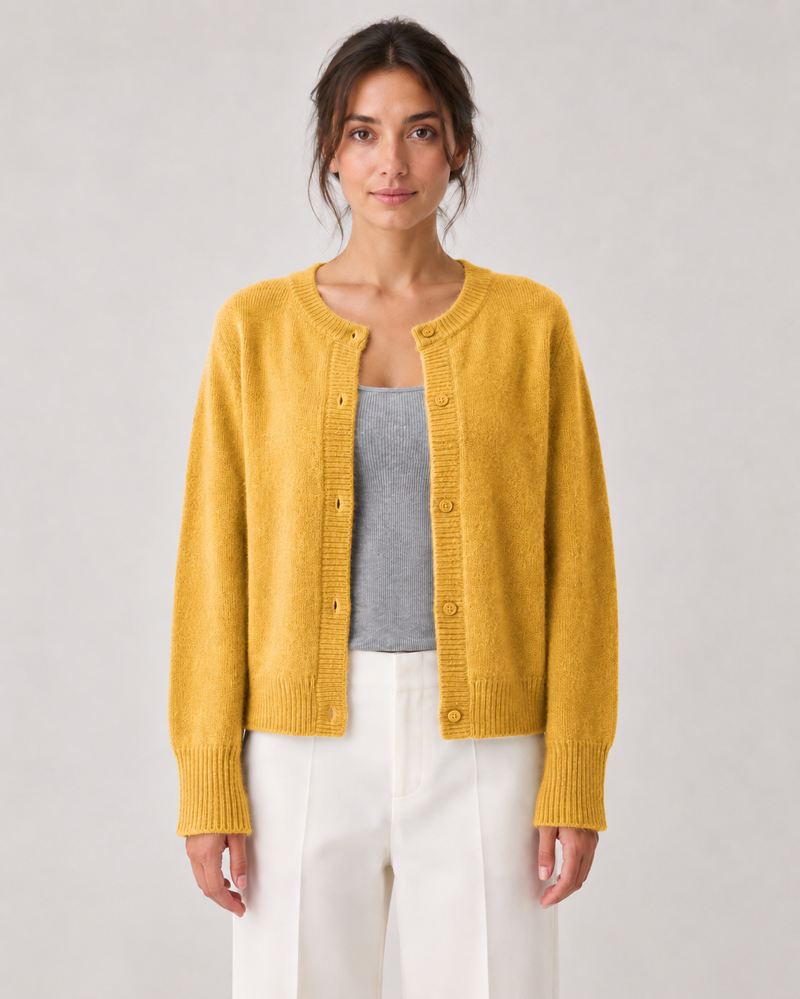 Women's Soft Knit Button-Front Cardigan