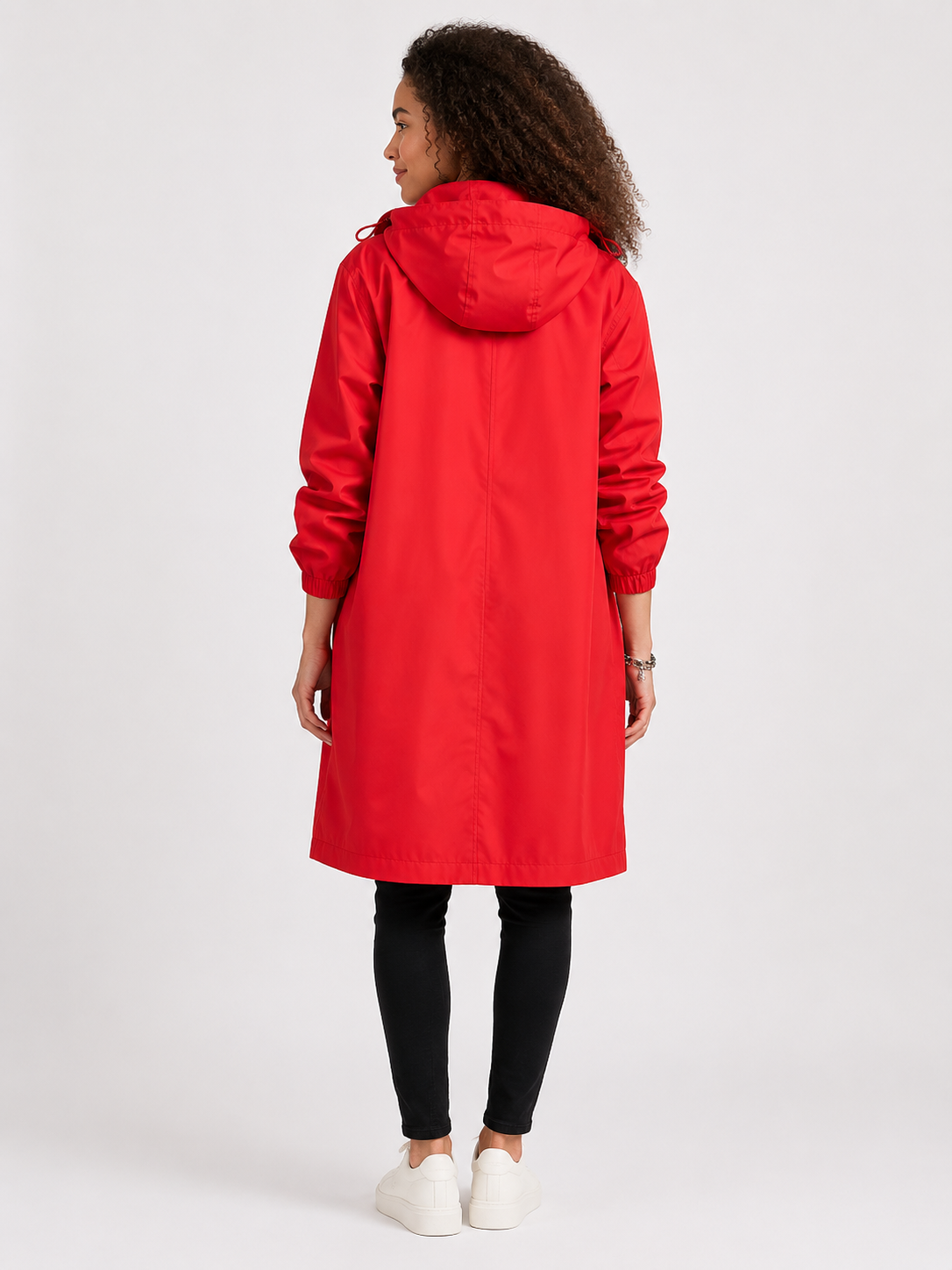 Women's Waterproof Lightweight Rain Jacket with Adjustable Hood
